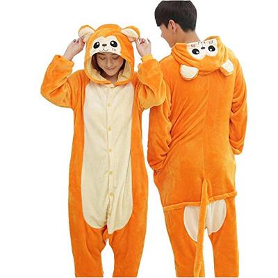 Dorawithme Пижама Кигуруми Обезьяна, Домашняя одежда, Костюм для косплея животного, Наряд для вечеринки, Унисекс (Размер L (171см-180см))