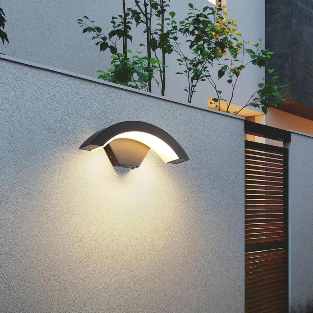 New Large LED Outdoor Wall Light IP65 Waterproof Radar Motion Sensor Garden Wall Lamp Exterior Lighting Garage