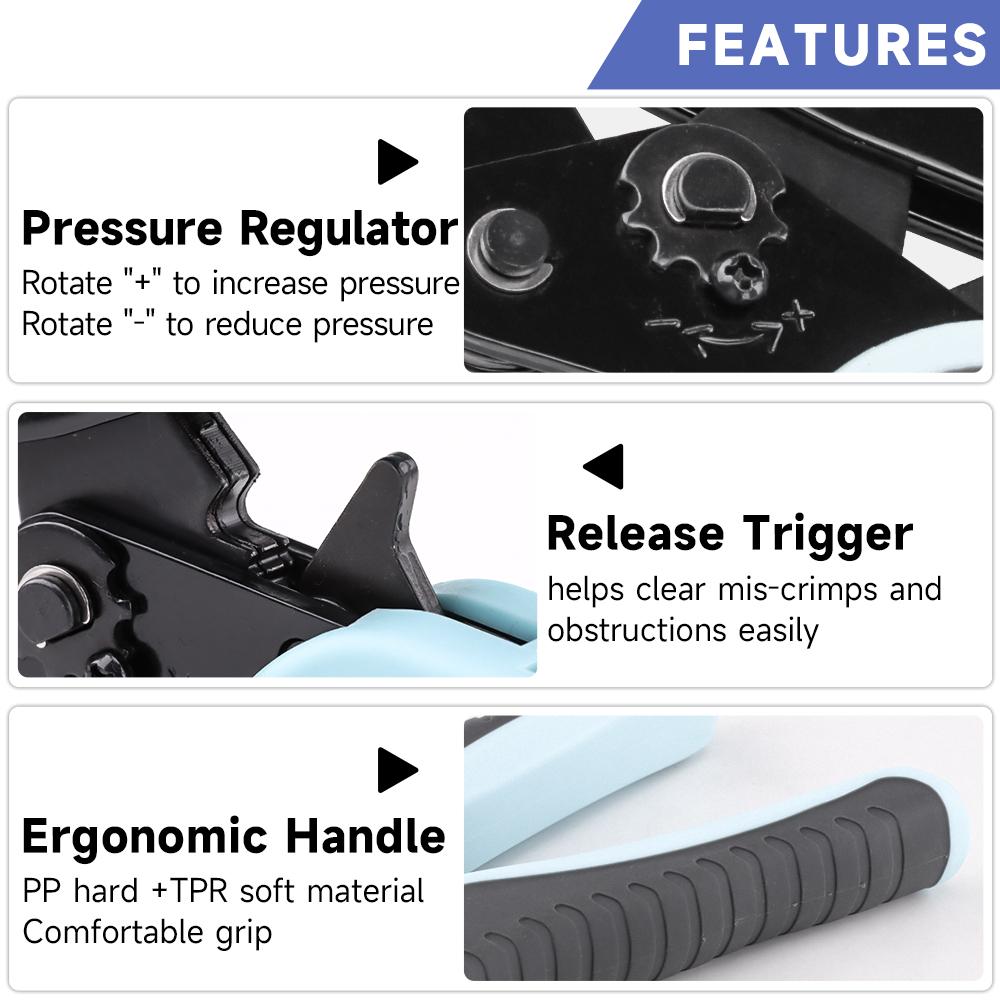 YEFYM Hexagonal Terminal Crimping Pliers for Optical Brazing and Surveillance Video Applications