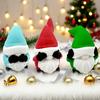 Yousheng 1/3Pcs 3D Printed Christmas Gnome Ornament No See Hear Speak Mini Faceless Dwarf Figurine Statue Sculpture Home Office Desktop Decoration