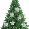 6Pcs Christmas Star Pendant Christmas Tree Hanging Ornament Decorations Toy Christmas Themed Ornament for Bedroom Festival Party