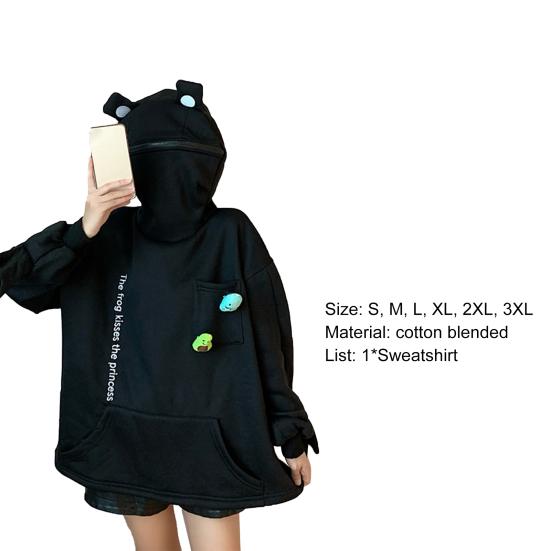 Простая унисекс толстовка в форме животного в корейском стиле с плюшевой толстовкой