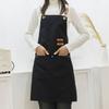 Women Men Apron Kitchen Cooking Apron With Pockets Canvas Apron Cross Back Adjustable Work Apron For Woodworking Workshop