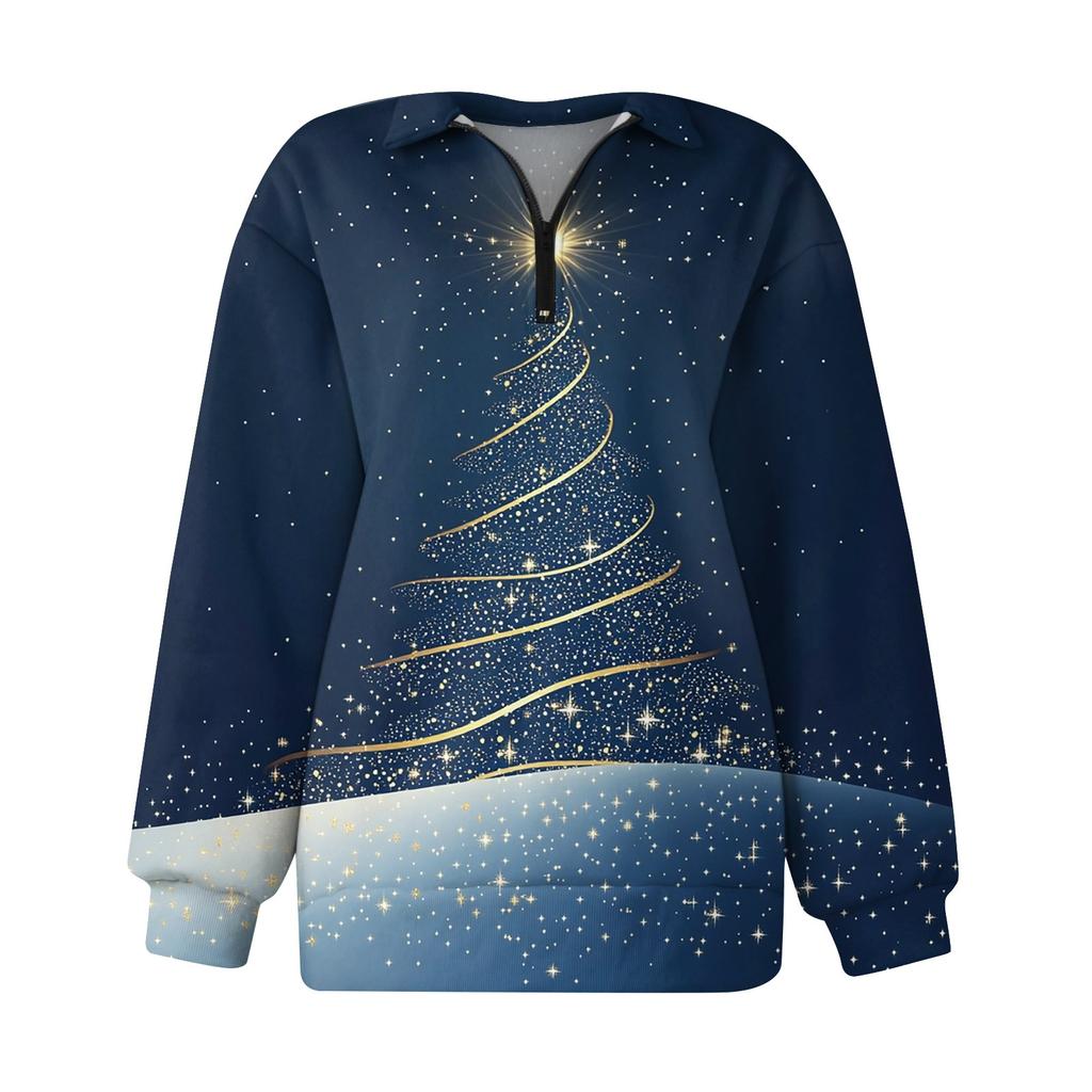 Женская мода повседневная толстовка с длинным рукавом и принтом на молнии с высоким воротом и заниженными плечами