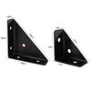 1/4pcs Angle Corner Bracket Fastener Heavy Protector Steel Right Triangular Angle Joint Stand Support Cabinet Furniture Hardware