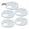 Small Paint Mixing Palette Plastic Tray 3D Printed Finger with Hand Grip Easy to Palettes Clean Portable Painting for Kids Artists Watercolor Acrylic