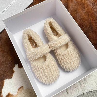 Женские мокасины Мэри Джейн с мехом - Универсальные лоферы на мягкой подошве для осени/зимы 2025, плюс бархатный хлопок для беременных