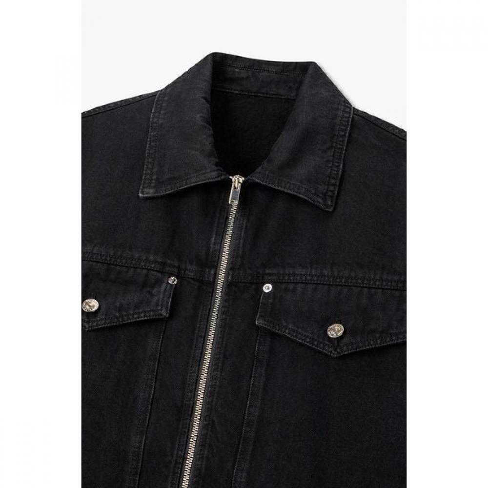 Vov Women Woven Mix Denim Zip Up Jacket 7156210001