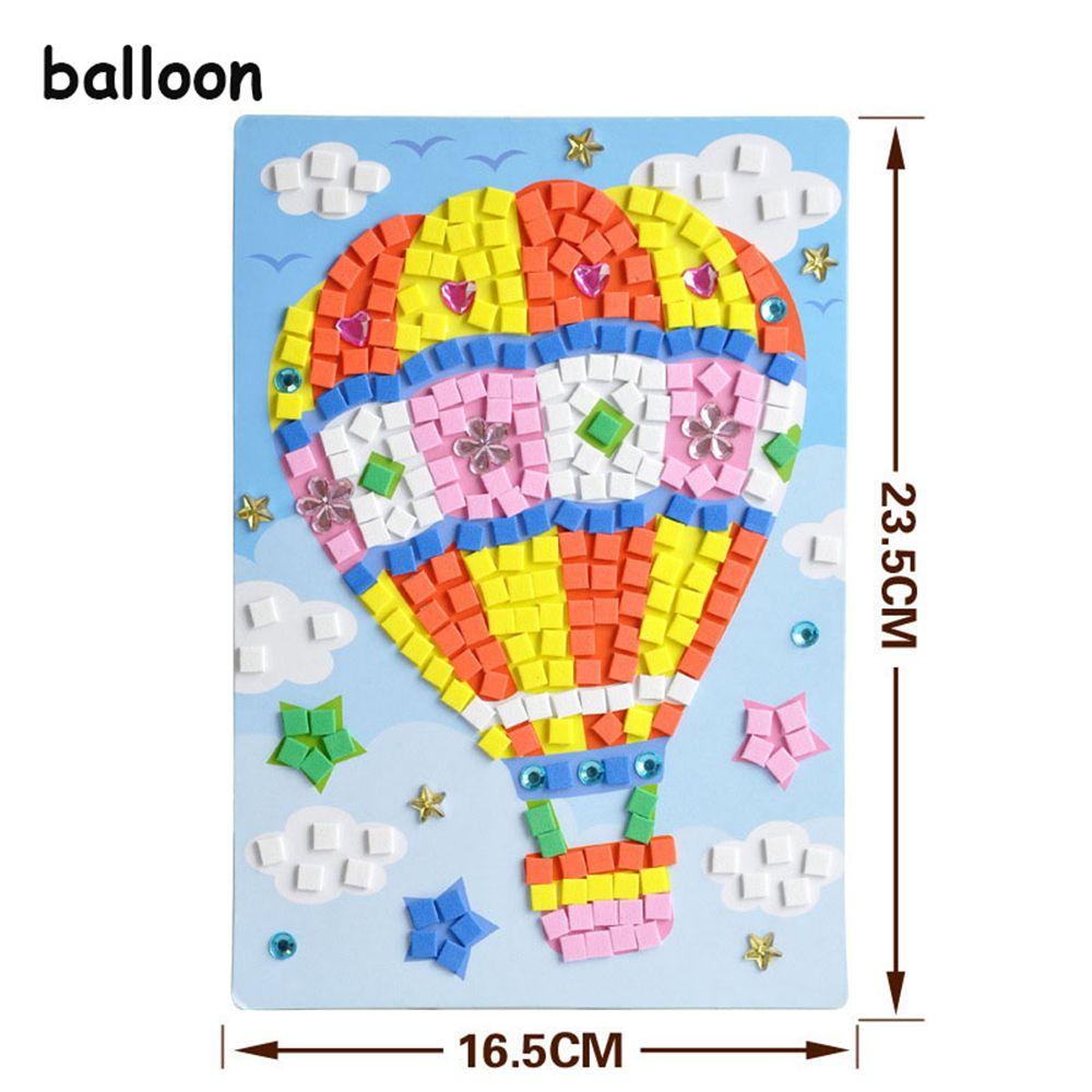 Kids Game DIY Kits Early Educational 3D Mosaics Puzzle EVA Foam Drawing Toys Stickers