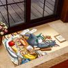 Looney Tom Jerry Friendship Personalized Name Area Rug Design for Decorate room Dining Room Playrooms Hallway Antislip Carpet Decorate Offices