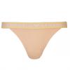 Emporio Armani Underwear Set of 2 women's thongs beige - Size: L
