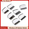 Кнопка подъема окна автомобиля, наклейка с блестками для Nissan Rogue March Sentra Versa Sunny Teana Altima Juke Kicks Pathfinder