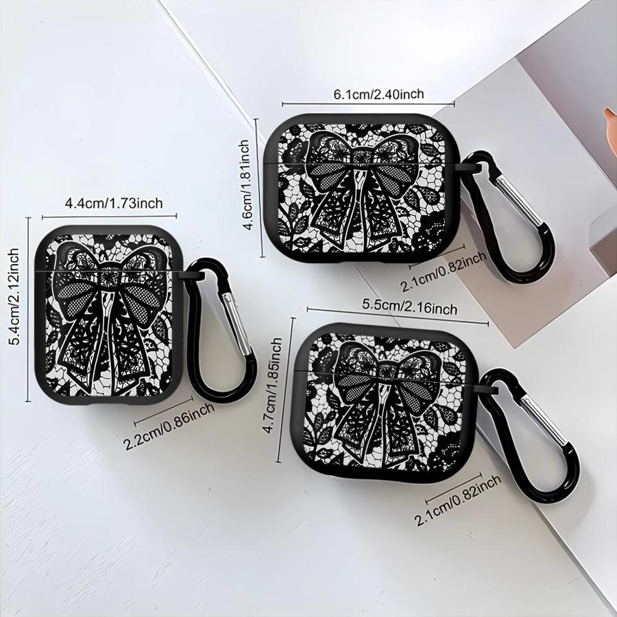 Модные Черные Кружевные Чехлы Для Наушников Чехол Для Airpods Pro2 3 2 Pro3 1 Pro 4