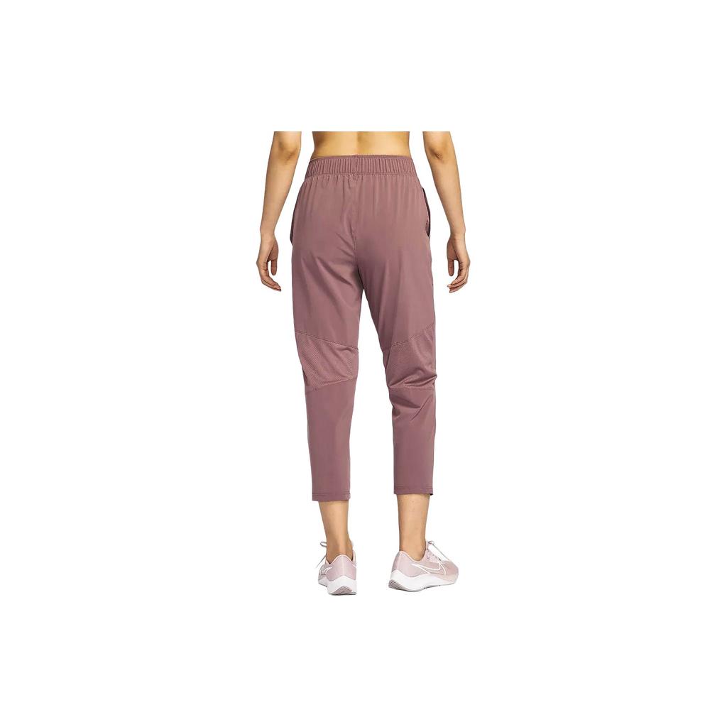 Nike Dri-FIT Fast Solid Quick-Dry средней талии завязывающиеся на шнурок повседневные трикотажные спортивные брюки женские брюки дымчато-серые фиолетово-красные FB7030-208