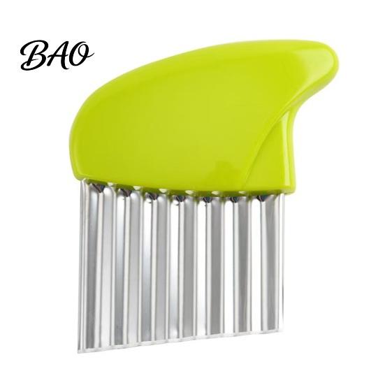 Homemade Fries Cutter Stainless Steel Potato Cutter, Wavy Blade French Fry Slicer, Manual Energy Saving Chopper for Kitchen Cooking And Food