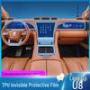 Защитная пленка для интерьера BYD Yangwang U8 для консоли, приборной панели, экрана и рычага переключения передач