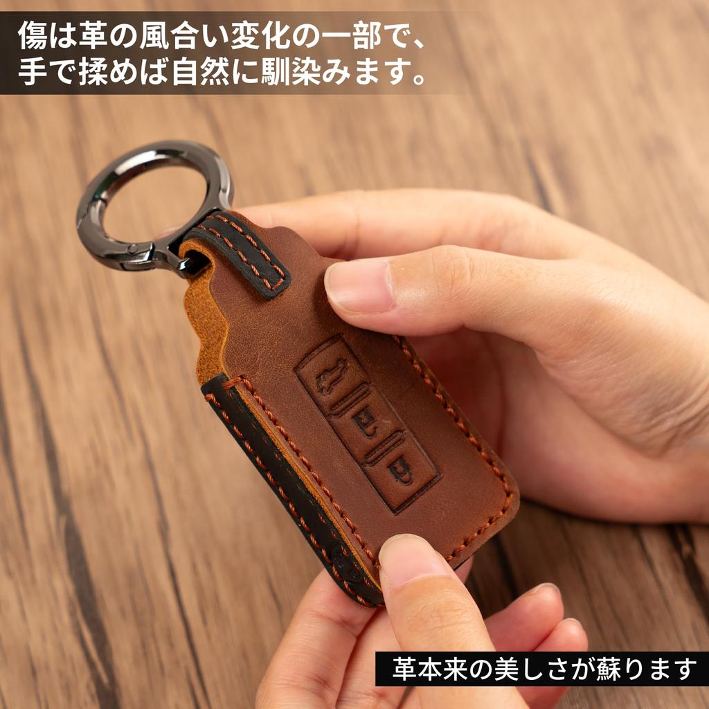 Чехол для ключей Delica из натуральной кожи Держатель для ключей Совместим с крышкой для смарт-ключа Mitsubishi для Outlander Eclipse Dayz ek Space Кожаный чехол для ключей Простой