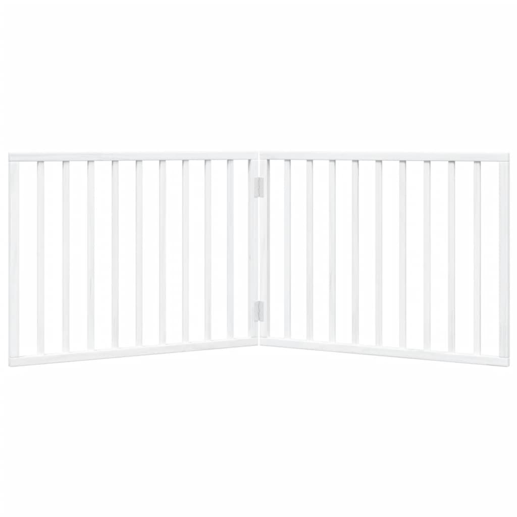 Vidaxl Składana Bramka Zabezpieczająca Dla Psa, 2 Panele, Biała, 160Cm