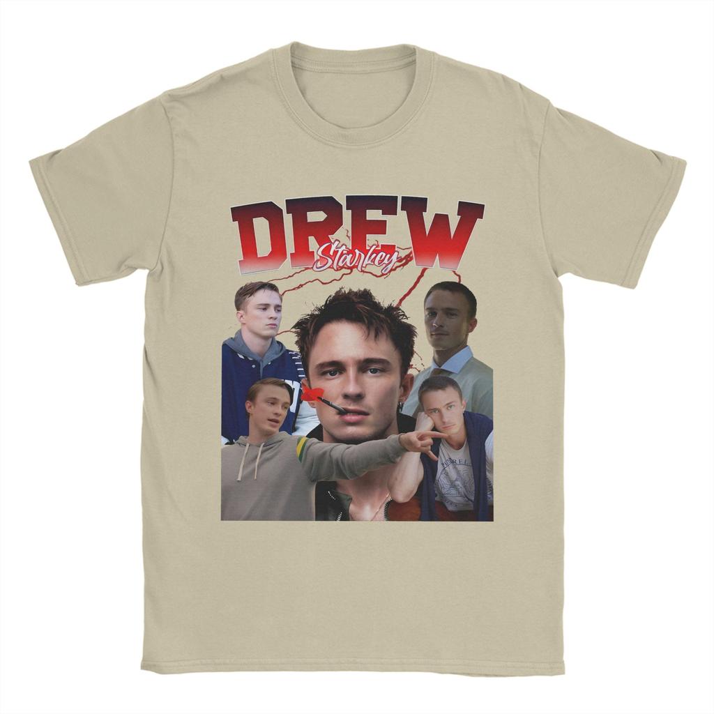 Drew Starkey T Shirt Unisexs Pure Cotton Funny Tshirt Round Neck Tee Shirt Short Sleeve Clothing Printed