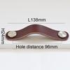 Nordic style Kitchen Furniture Handles Cabinet Pulls Closet Cupboard Wardrobe Door Knobs Thickening Leather Drawer Handle Silver