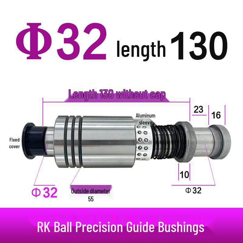 Replacement Disc Mill Mold Accessories - Cross Roller Rolling Rubber Sleeve & Outer Guide Post Bushing Set