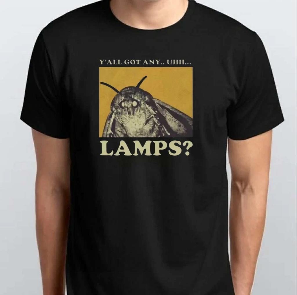 У вас есть лампы? Футболка с мемом про мотылька S M L XL XXL 3XL 4XL Черная