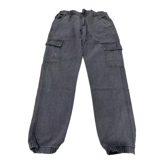 Мужские брюки-карго, свободные однотонные брюки с несколькими карманами, эластичные брюки со средней талией в стиле ретро, ​​мягкая дышащая уличная одежда больших размеров, мужские брюки больших размеров