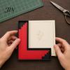 Card Making Alignment Aid 5Pcs/Set Paper Crafting Guides with Storage Case, L-Shaped Positioning Ruler Precise Layering Tool Size Tabs, Corners Helper