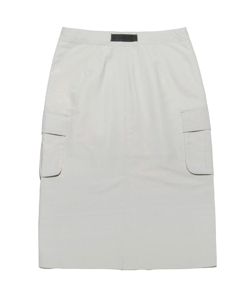 Lee Women'S Cargo Midi Skirt Light Gray