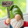 Indoor Desktop Ornaments Funny Gnome Welcome Sign Ornament, Resin Faceless Statue, Pastoral Figurine Garden Statue for Outdoor Porch Patio Yard Decor