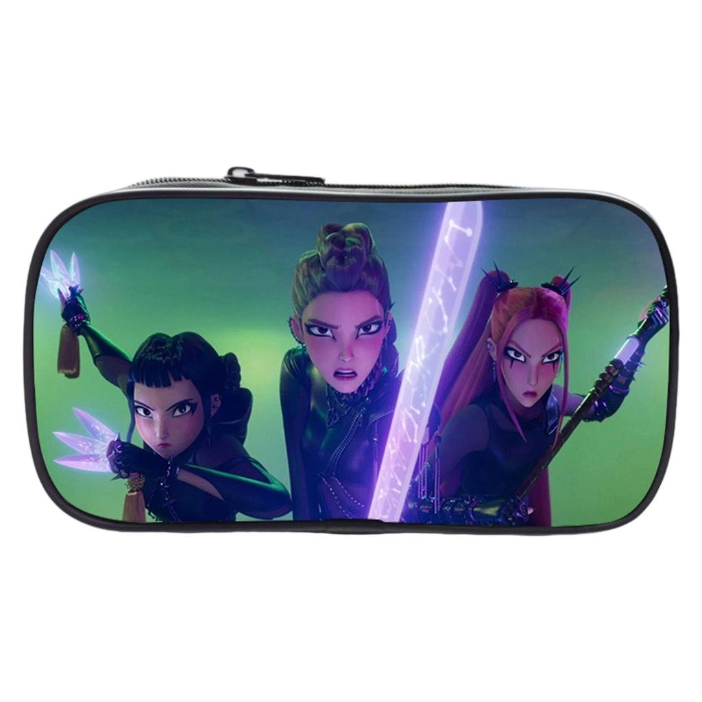 KPOP Девочки Мультяшный Пенал Пенал для Начальной Школы Сумка для Канцелярских Принадлежностей Детский Пенал Аниме Принт