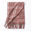 British plaid scarf atmospheric women's autumn and winter versatile couple long warm double-sided thickened vintage scarf