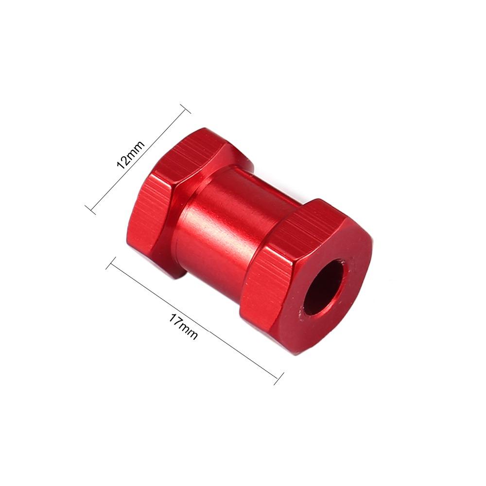 4pcs 12mm Hex 12/15/17mm Coupler Tire Extended Adapter for Traxxas Hsp Redcat Rc4wd Tamiya Axial SCX10 RC Crawler Big Foot Car