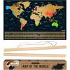 Скретч-карта мира - Envami - 68 x 43 см - Золотая - Сделано в Германии - Унисекс