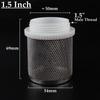 1/2"~4" Stainless Steel Mesh Garden Water Irrigation Hose Filters Aquarium Accessories Pump Bottom Check Valve Protection Filter