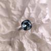 Серебряное кольцо с фианитами, вес изделия 4,43 гр (60002279)
