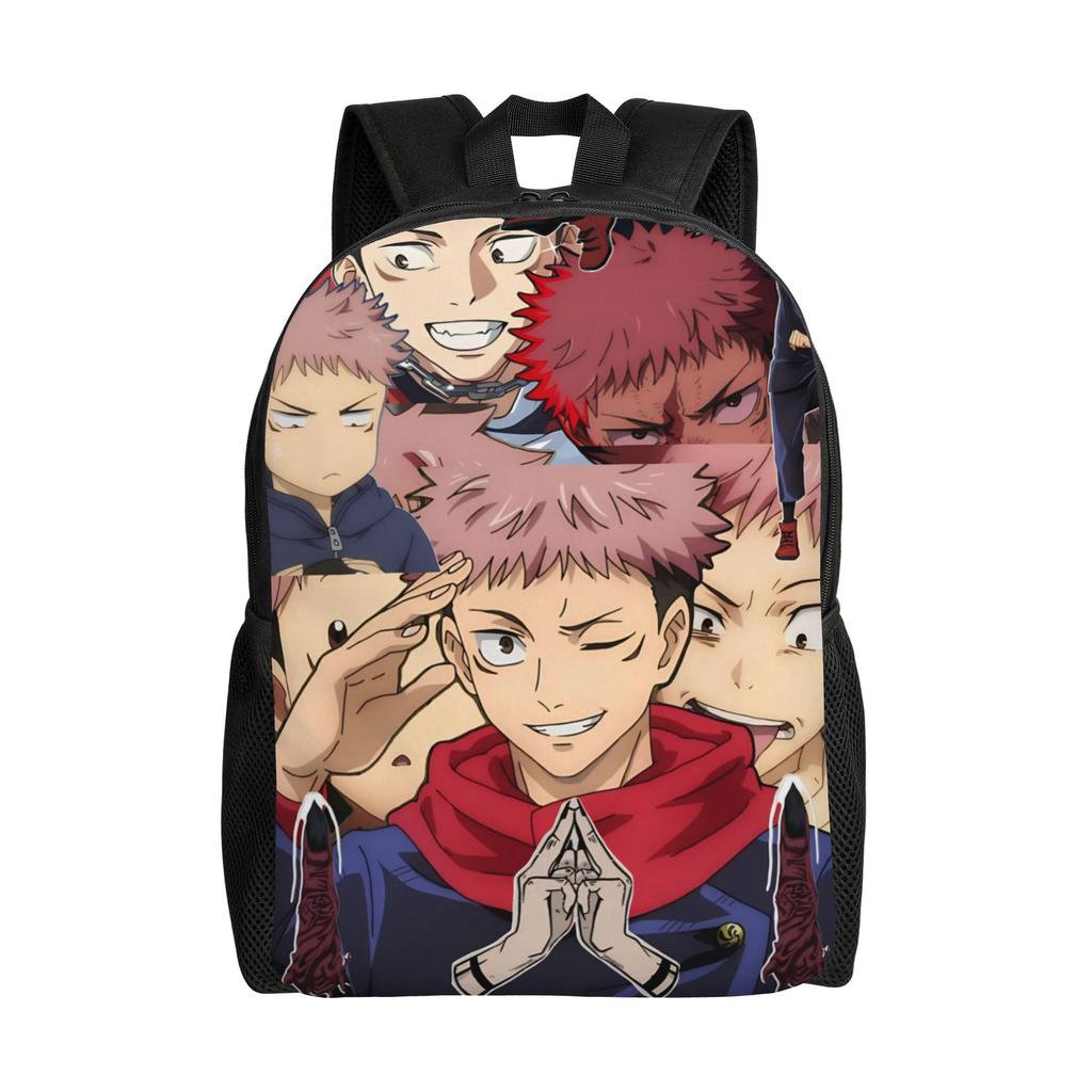 Itadori Yuji Backpack for Kids Boys Girls Lightweight JJK Anime Backpacks Bags for Toddlers Daycare
