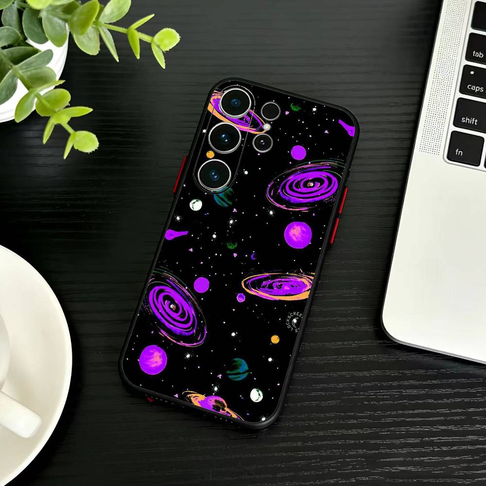 Y2k INS Граффити Чехол для телефона Для Samsung S26,S25,S24,S23,S22,S21,S20,Plus,Fe,Lite,Другие Черный Чехол