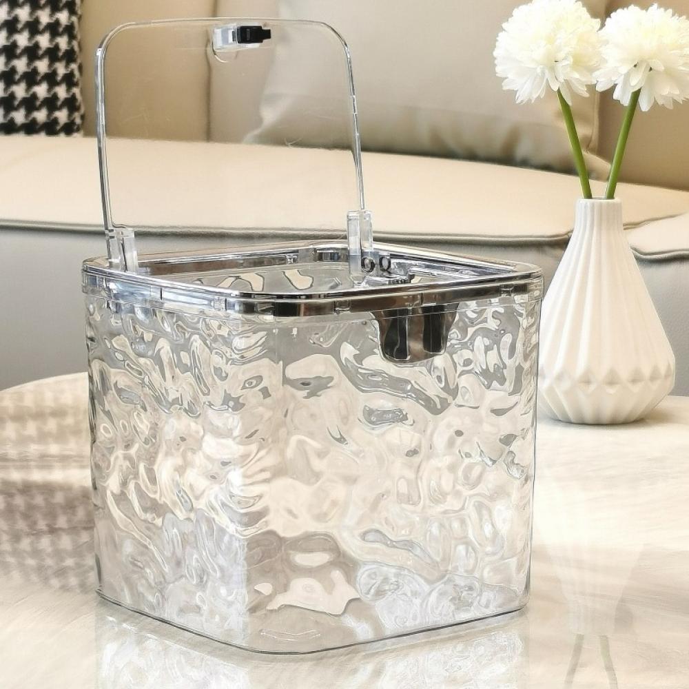 Laundry Pods Container Multi-Function Clear Storage Box for Washing Capsules Holder Coffee Capsules Organizer Desktop Trash Can