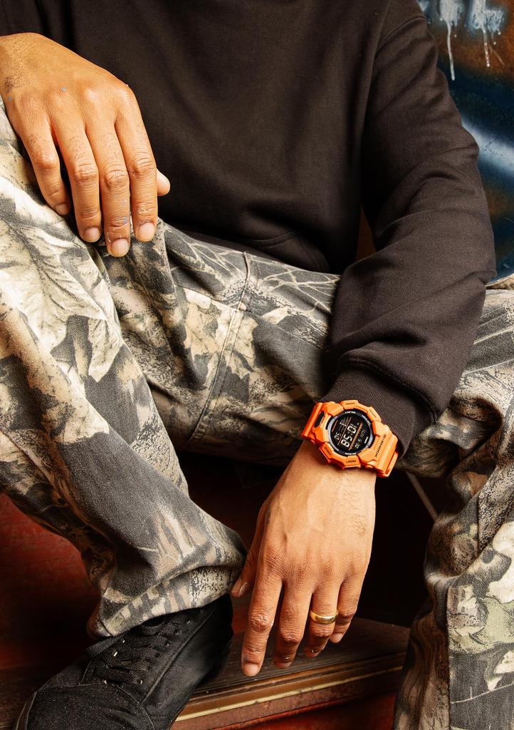 Часы Casio из биомассы G-Shock Мужские GD-010-4JF, Оранжевые, Долговечные