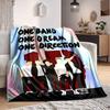 1 шт. Фланелевое одеяло One Direction, Мягкое, Дружелюбное к коже, С цифровой печатью, Различные размеры в наличии для семьи, друзей, на день рождения