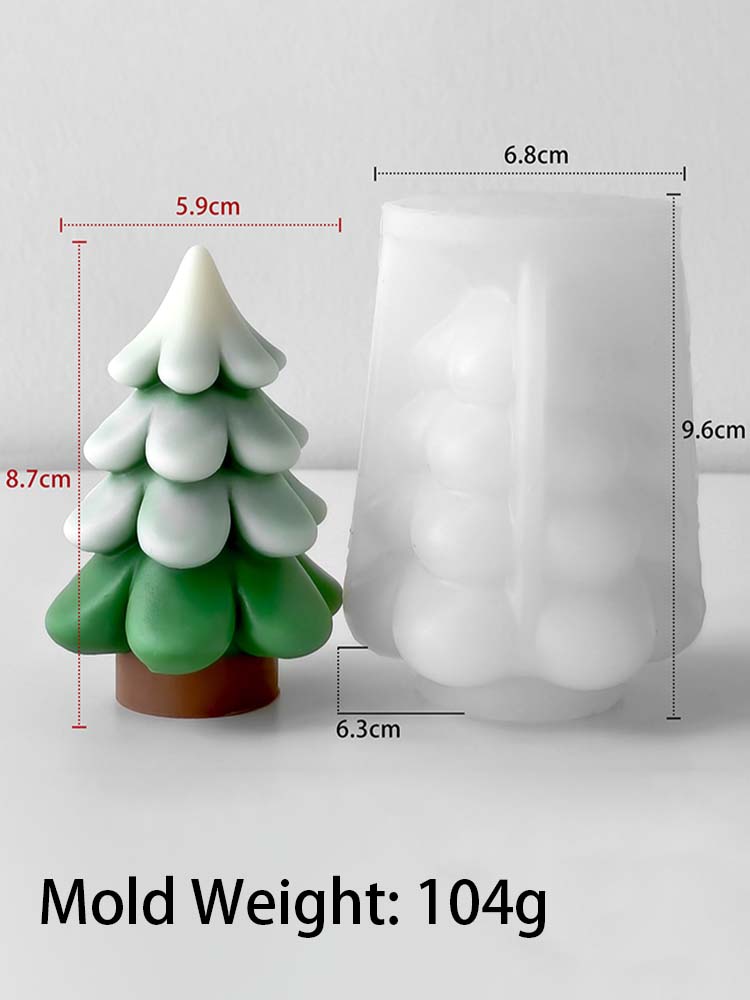 3D Силиконовая форма для свечи "Рождественская елка" DIY Рождественские украшения Поделки Подарки Изготовление Ароматерапевтическое Мыло Гипс Смола Формы Домашнее Рождественское Украшение