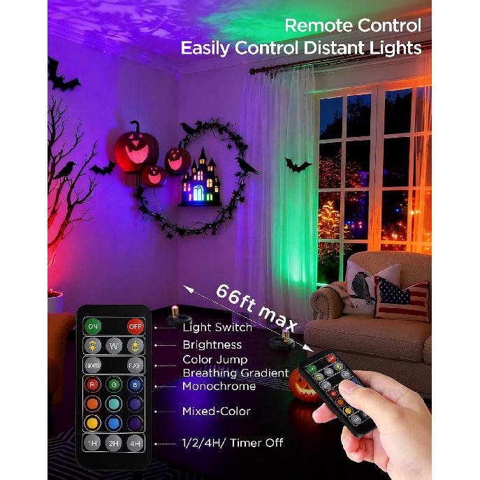 Zetunlo Spot Lights Indoor RGB Spotlight: Rechargeable Color Changing Wireless Uplights Indoor - Plants Tree Artwork Model Picture Display Accent