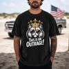 This Is an Outrage Cat Shirt, Funny Princess Kitty Graphic Tee, Crown and Sunglasses T-Shirt, Comfort Colors 1717, Cat Lover Gift