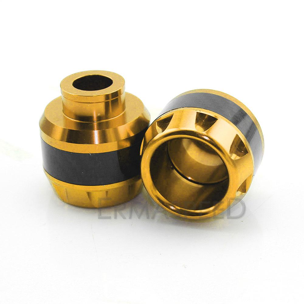 Пара универсальных передних вилок мотоцикла, рама, ползунки, защита от столкновений с ЧПУ, алюминиевый мотоцикл, защита от падения