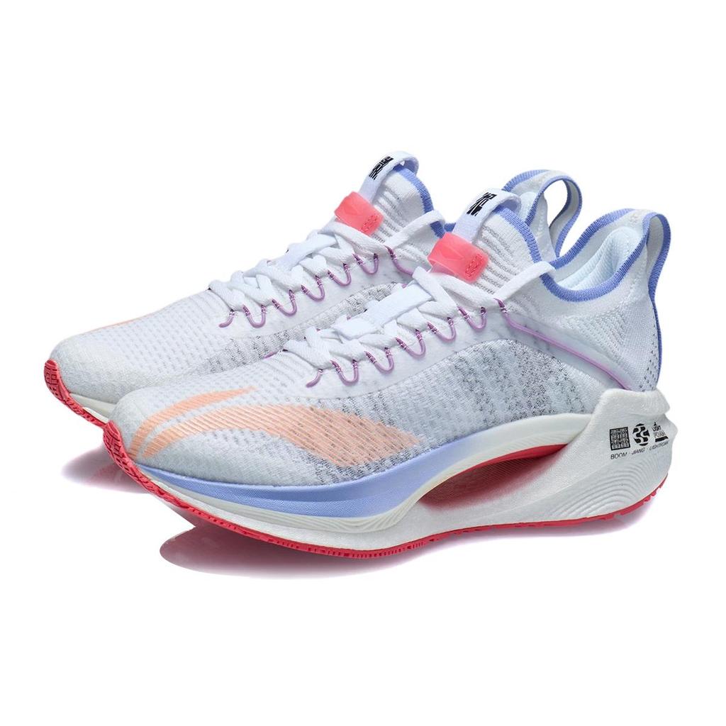 Li Ning Shadow Essential Беговые кроссовки Женские Низкие Бело-синие ARHR126-3