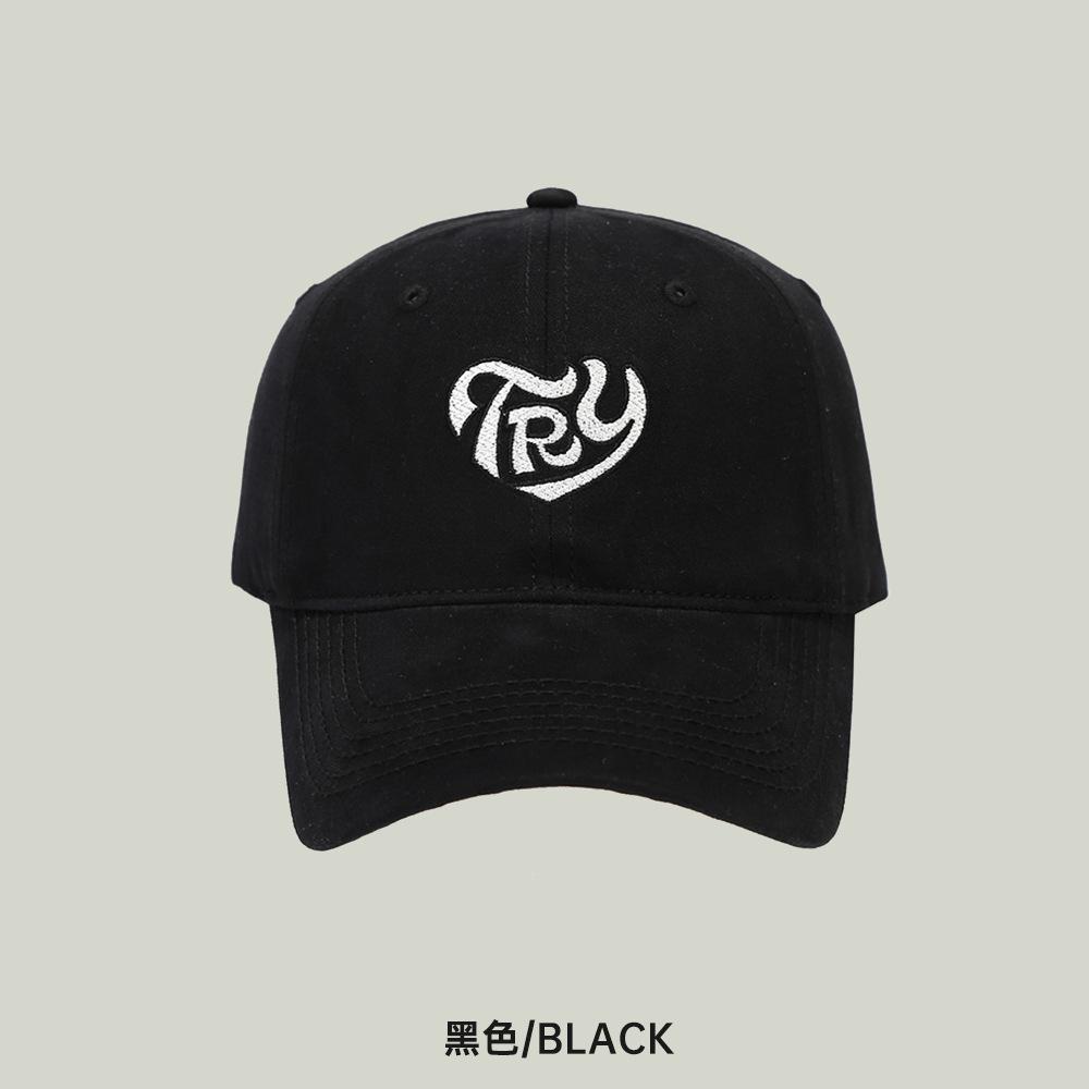 Fashion Hat Spring Summer Embroidery Letter Baseball Cap Women's Big Head Circumference Face Small Hat Men's Korean Version Versatile Outdoor Sun Hat