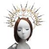 16Styles Lolita Virgin Mary Baroque Tiara DIY Material Package Gorgeous Gothic Vintage Church Halo Crown Headband