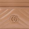 Gucci Кожаный картхол GG Marmont Matelassé Бежевый Унисекс Для Повседневного Использования
