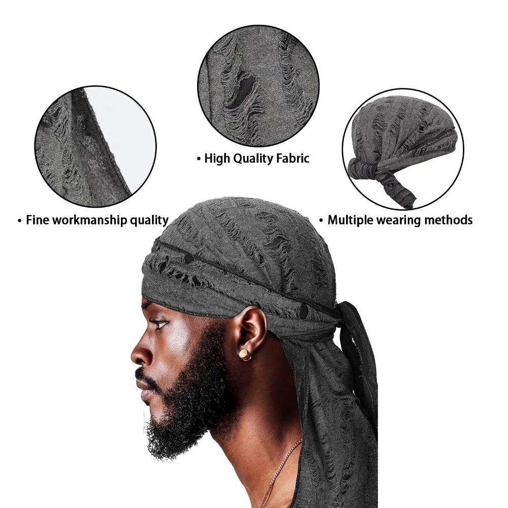 Бандана Durag Hip Hop Vintage Велосипедный Головной Платок Модная Пиратская Кепка Унисекс